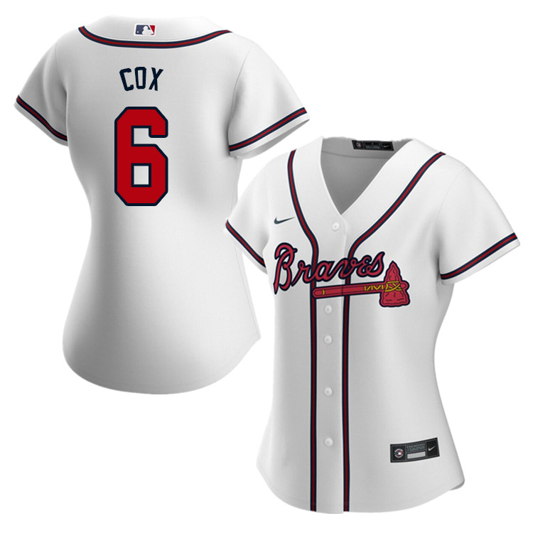 Nike Women #6 Bobby Cox Atlanta Braves Baseball Jerseys Sale-White